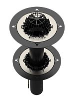 Воронка кровельная WIGAR двухуровневая с уплотнительным элементом 1/2Е/V1, обогреваемая, 110/450, 160/450